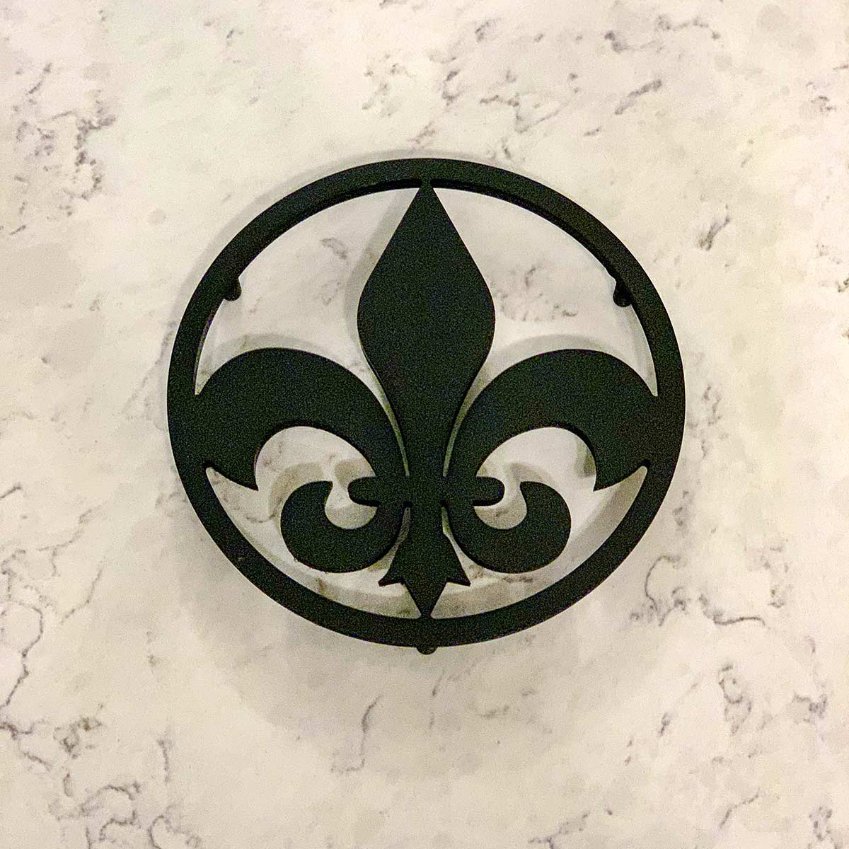 Fleur De Lis Steel Trivet Louisiana
